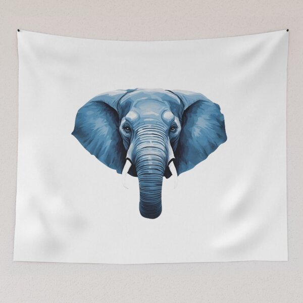 Item preview,  Image Of Blue Elephant Head designed and sold by FatmaAhmed90.