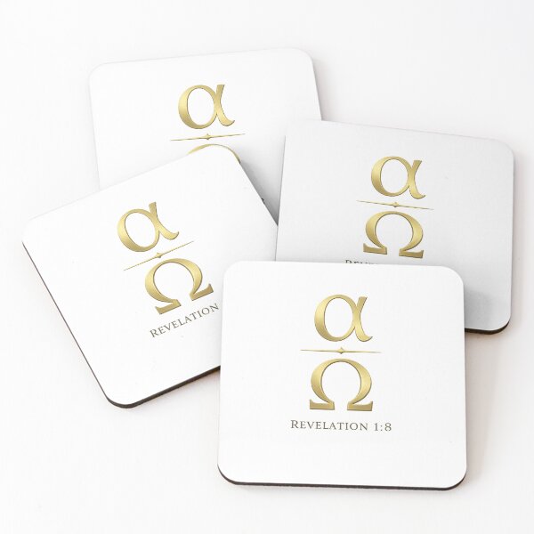 Item preview, Alpha Omega Revelation 1:8 Christian Minimalist Luxury Faith Design designed and sold by SoulThread Studio.