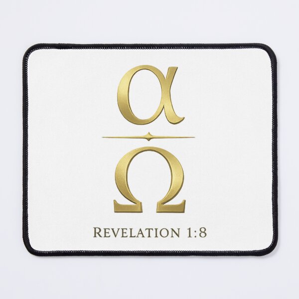 Item preview, Alpha Omega Revelation 1:8 Christian Minimalist Luxury Faith Design designed and sold by SoulThread Studio.