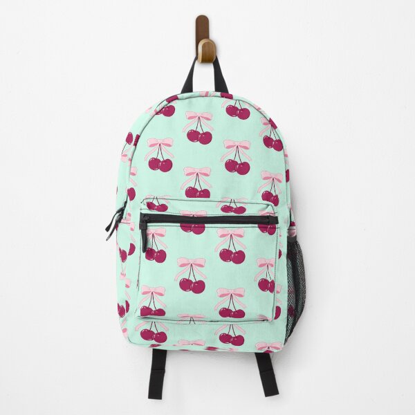 Item preview, Cute Cherry Bow Design | Aesthetic Pink Cherry Sticker | Kawaii Fruit Mobile Case | Coquette Backpack & Notebook Art designed and sold by Blushbomb.