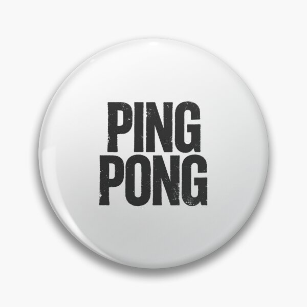 Item preview, PING PONG in Black Grungy Letters designed and sold by StudioDestruct.