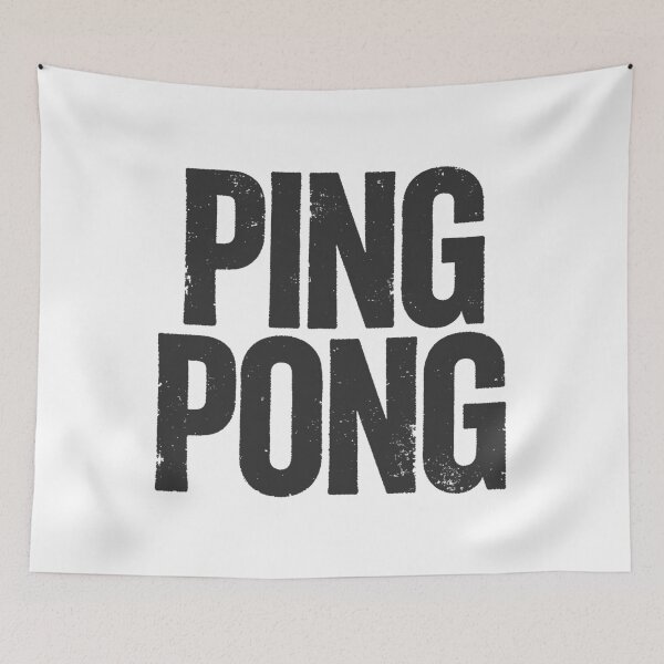 Item preview, PING PONG in Black Grungy Letters designed and sold by StudioDestruct.