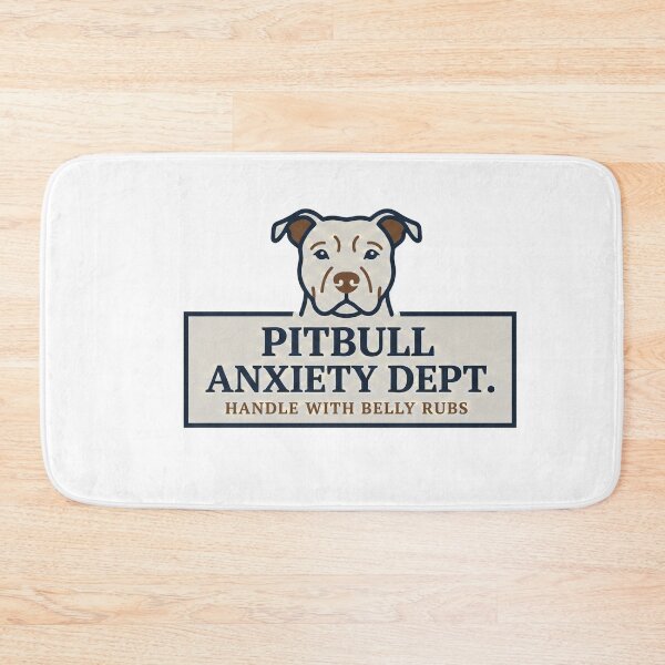 Item preview, Pitbull Anxiety Dept Badge Design designed and sold by Fur & Whisker Co..