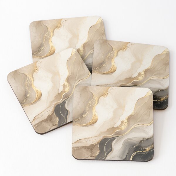 Item preview, Ultra Luxury Champagne Gold Marble Laptop Sleeve designed and sold by Nara8.