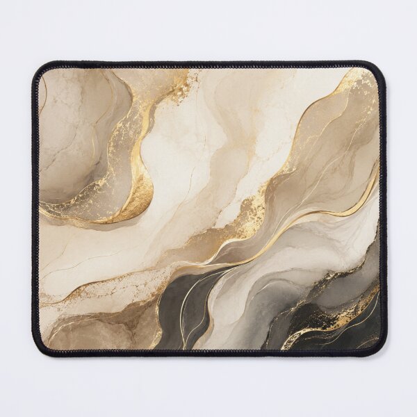 Item preview, Ultra Luxury Champagne Gold Marble Laptop Sleeve designed and sold by Nara8.