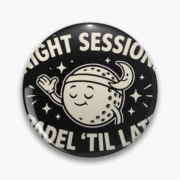 Item preview, Night Sessions Padel Till Late Sports Lover Design designed and sold by NiloRuesca34.