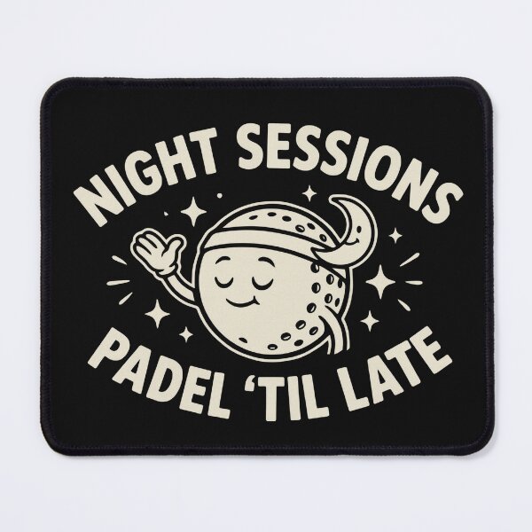 Item preview, Night Sessions Padel Till Late Sports Lover Design designed and sold by NiloRuesca34.