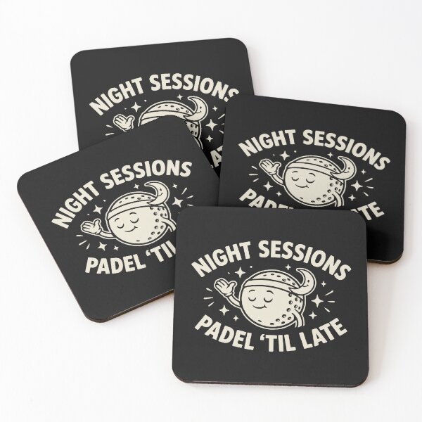 Item preview, Night Sessions Padel Till Late Sports Lover Design designed and sold by NiloRuesca34.