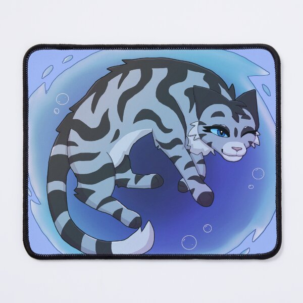 Item preview, Silver Stream Swimming - Fighting Felines designed and sold by HeneryettasArt.