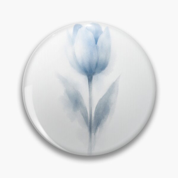 Artikelvorschau, Blaue, verträumte Tulpe auf weißem Hintergrund entworfen und verkauft von wallartofmio.