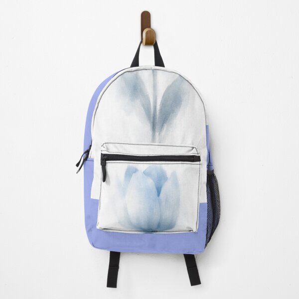 Item preview, Blue dreamy tulip on a white background designed and sold by wallartofmio.