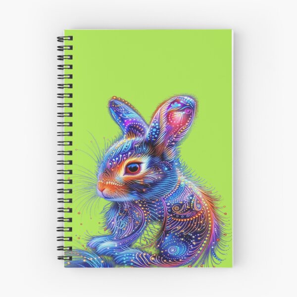 Item preview, The Cosmic Dream Rabbit, Cosmic Psychedelic Rabbit - Detailed Art with Colorful Patterns and Luminous Dots designed and sold by RAYBIL.
