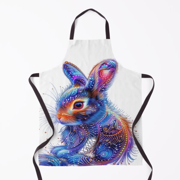 Item preview, The Cosmic Dream Rabbit, Cosmic Psychedelic Rabbit - Detailed Art with Colorful Patterns and Luminous Dots designed and sold by RAYBIL.