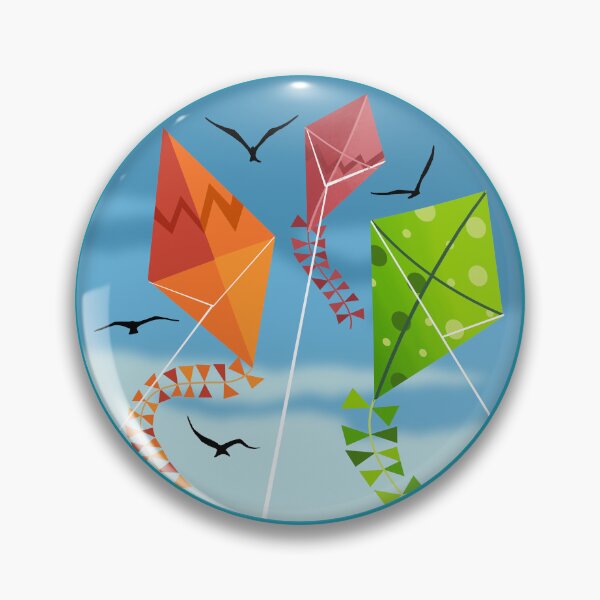 Item preview, Colourful Kites in Blue Sky designed and sold by Andrew  Hitchen.