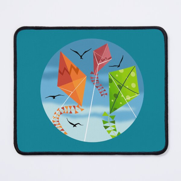 Item preview, Colourful Kites in Blue Sky designed and sold by Andrew Hitchen.