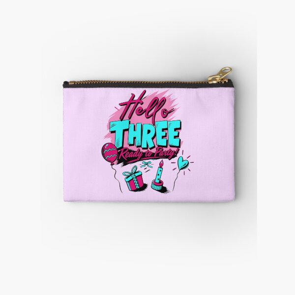 Item preview, Hello Three Ready to Party Cute 3 Year Old Birthday Gift designed and sold by illeN-Art-World.