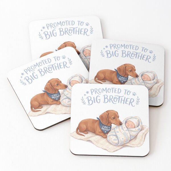 Item preview, Dachshund Big Brother Announcement Sweet New Baby Design designed and sold by jgoteiner.