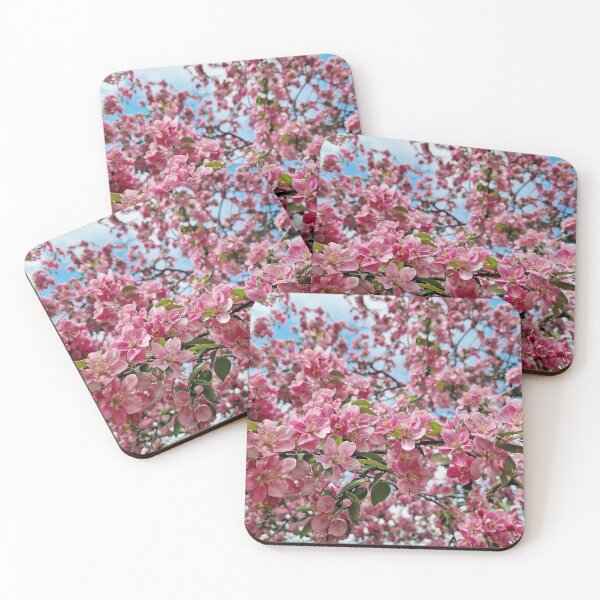 Item preview, Vibrant pink crabapple tree designed and sold by psychoshadow.