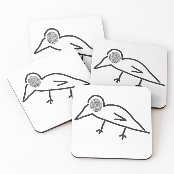 Item preview, Hypnotizing Black Bird, Creepy and funny Birds.  Gifts for Fans of scares and fun. designed and sold by DSoriaDesign.