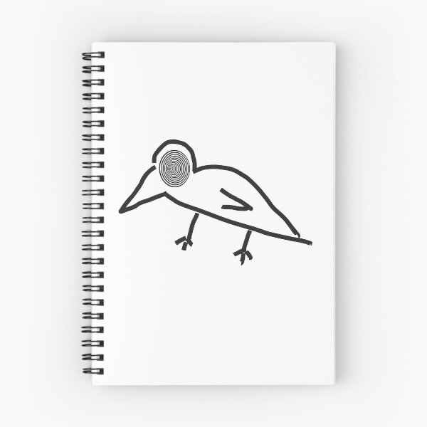 Item preview, Hypnotizing Black Bird, Creepy and funny Birds.  Gifts for Fans of scares and fun. designed and sold by DSoriaDesign.