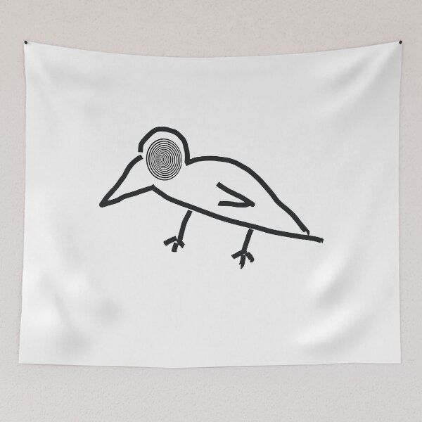 Item preview, Hypnotizing Black Bird, Creepy and funny Birds.  Gifts for Fans of scares and fun. designed and sold by DSoriaDesign.