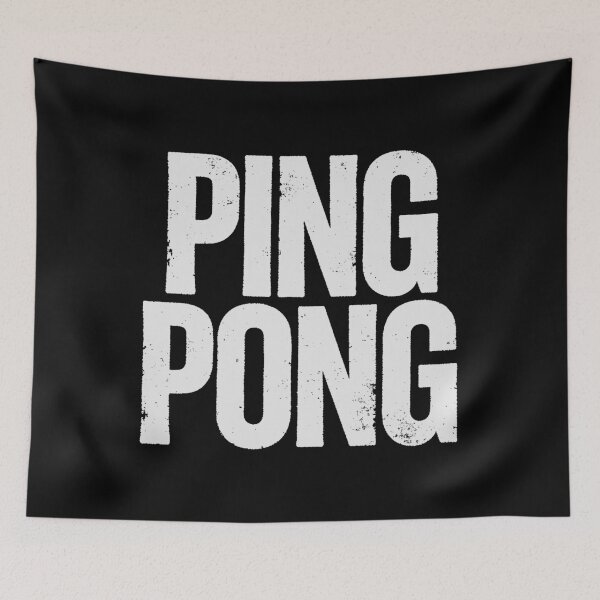 Item preview, PING PONG in White Grungy Letters designed and sold by StudioDestruct.