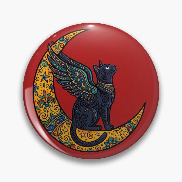 Item preview, Black Cat on a Moon designed and sold by TabbyCatXIII.