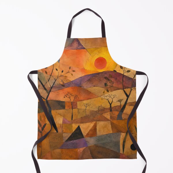 Item preview, Earthy Geometric Sunset Landscape – Mid Century Boho Art designed and sold by GutyzDesignsES.