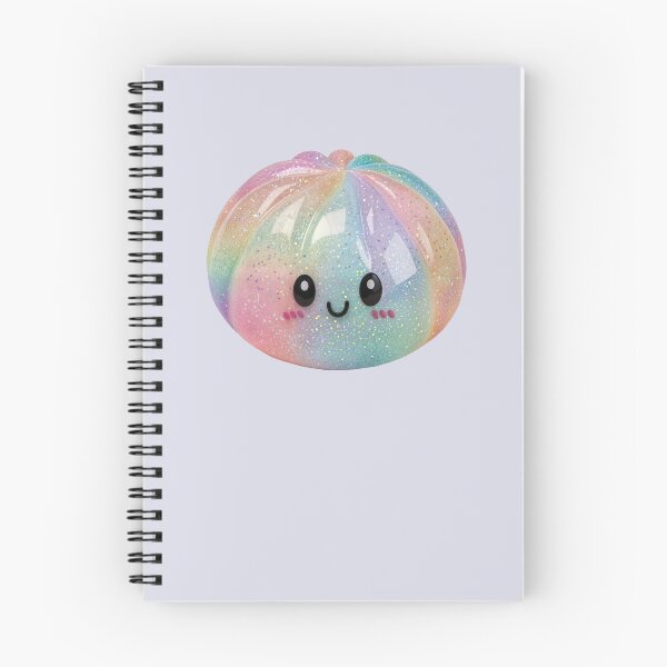 Item preview, Pastel Rainbow Glitter Squishy Dumpling Stress Relief Toy – Kawaii Cutout designed and sold by EmeraldeaArt.
