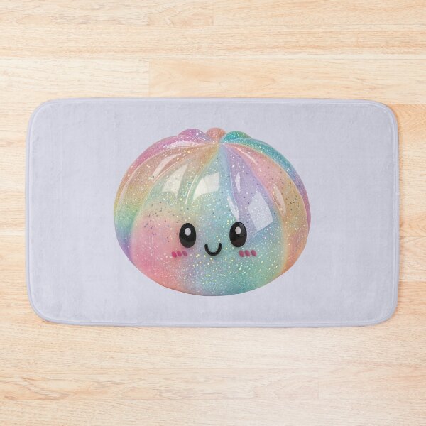Item preview, Pastel Rainbow Glitter Squishy Dumpling Stress Relief Toy – Kawaii Cutout designed and sold by EmeraldeaArt.