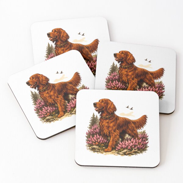 Item preview, Irish Setter among heather designed and sold by Daily Quirk.