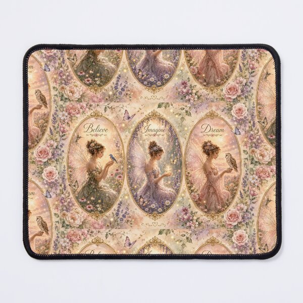 Item preview, Believe • Imagine • Dream | Enchanted Fairy Triptych Watercolor Fantasy Art designed and sold by Kimberly Palmer.