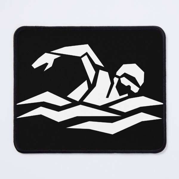 Item preview, Against the Current – Geometric Swimmer (White) designed and sold by matybrak.