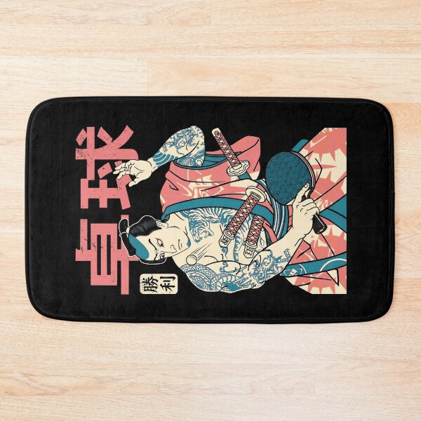 Item preview, Table Tennis Player Samurai Victory Vintage Japanese Kanji designed and sold by GrandeDuc.