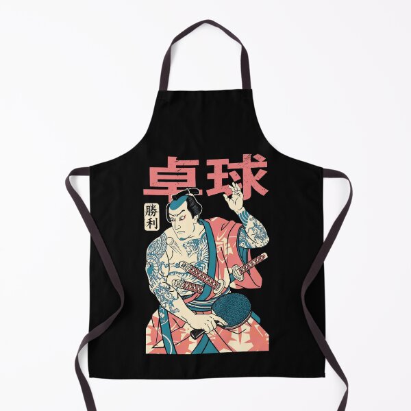 Item preview, Table Tennis Player Samurai Victory Vintage Japanese Kanji designed and sold by GrandeDuc.