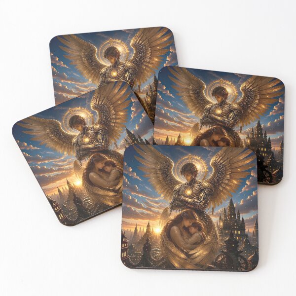 Item preview, Clockwork Angel Guardian in Dawn Light 1 designed and sold by Lucia Amaris Art.