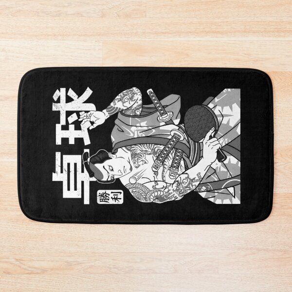 Item preview, Table Tennis Player Samurai Victory Vintage Japanese Kanji designed and sold by GrandeDuc.