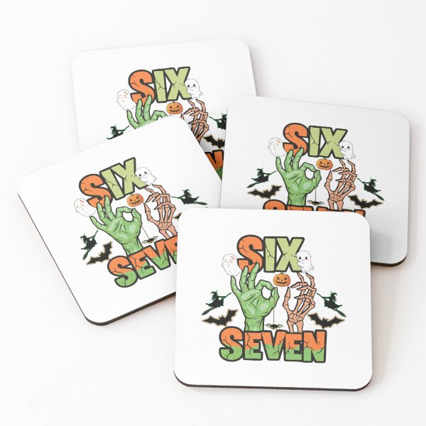 Item preview, Funny Halloween six seven meme witch skeleton hands retro spooky 67  meme designed and sold by ArtDesignTp.