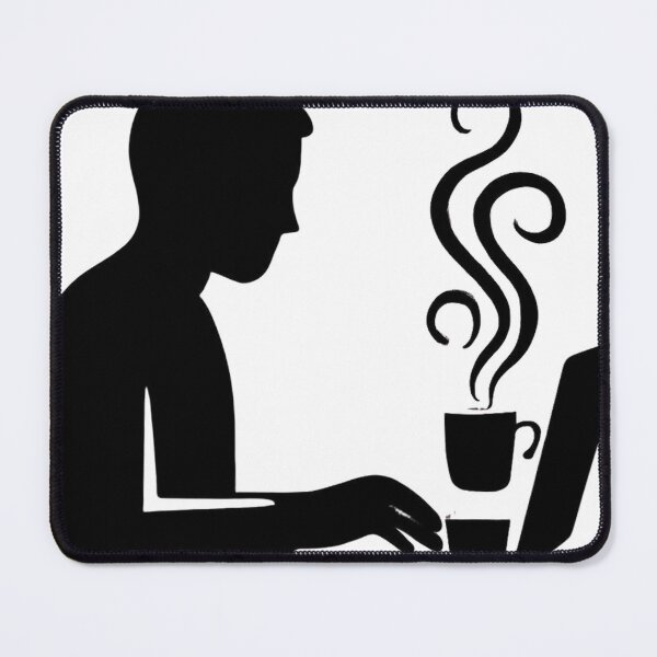 Item preview, Coffee & Code - Freelancer Silhouette designed and sold by RoyArt0.