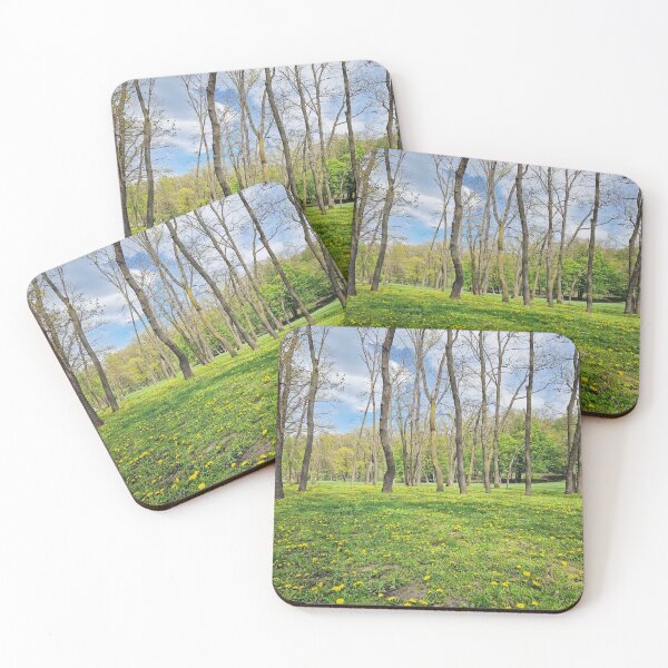 Item preview, dandelions beneath slender trees designed and sold by psychoshadow.
