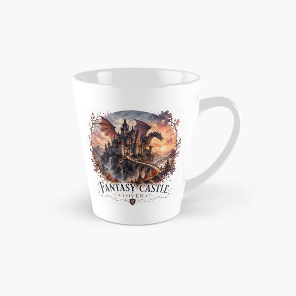 Item preview, Fantasy Castle Lover Sticker | Dragon Castle Watercolor Art | Enchanted Fantasy Kingdom Design designed and sold by Moh-nd-Eg.