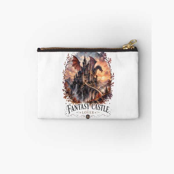 Item preview, Fantasy Castle Lover Sticker | Dragon Castle Watercolor Art | Enchanted Fantasy Kingdom Design designed and sold by Moh-nd-Eg.