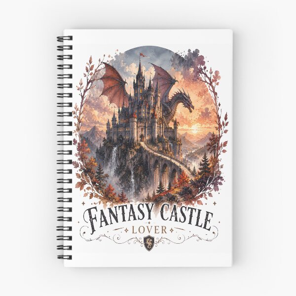 Item preview, Fantasy Castle Lover Sticker | Dragon Castle Watercolor Art | Enchanted Fantasy Kingdom Design designed and sold by Moh-nd-Eg.
