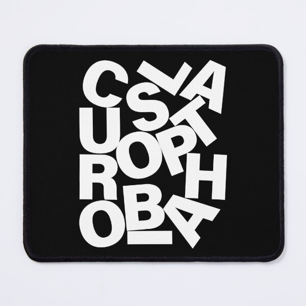 Item preview, Claustrophobia Typography | Chaotic Black and White Letter Design designed and sold by Lifer Art and Design.