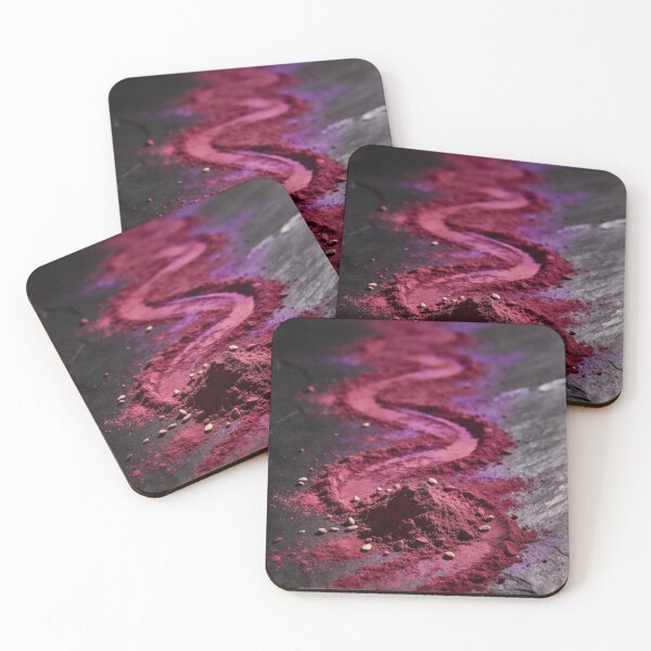 Item preview, Vibrant Magenta Powder S-Curve on Dark Slate Texture designed and sold by NeonLimitless.