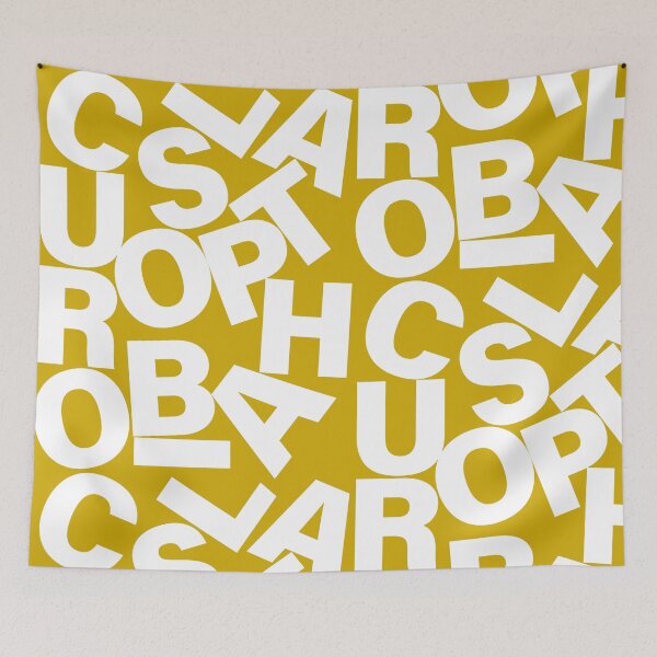 Item preview, Claustrophobia Typography | Chaotic Black and White Letter Design designed and sold by Lifer Art and Design.