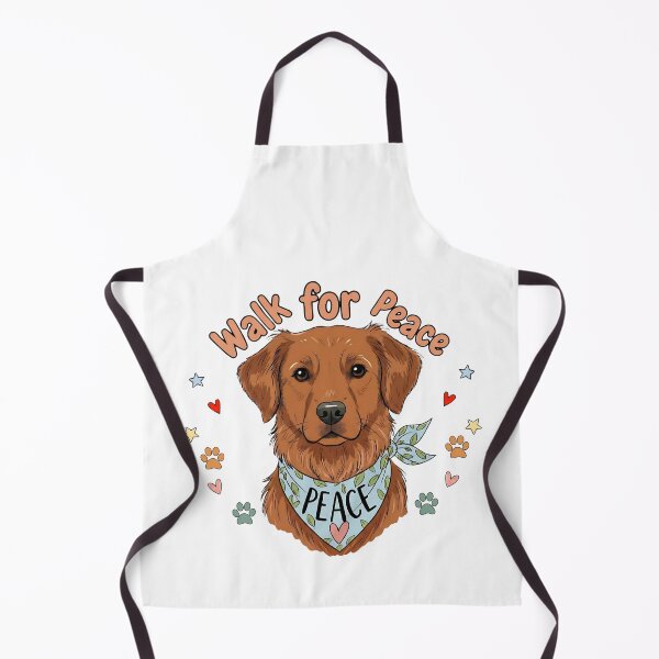 Item preview, peaceful dog walk world peace love hope quote designed and sold by ArtDesignTp.
