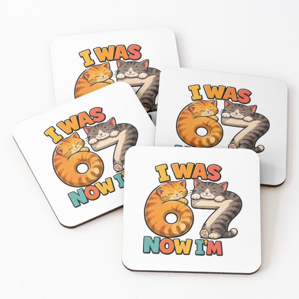 Item preview, age 7 funny meme i was 6 now 7 kids design 6 7 six seven cat mama designed and sold by ArtDesignTp.