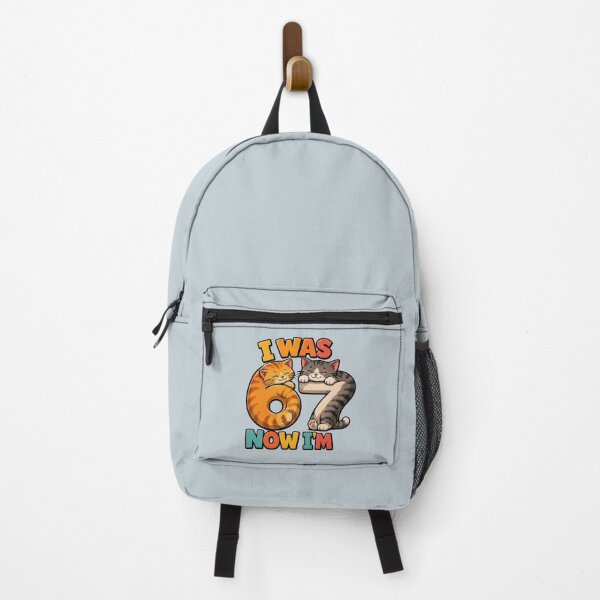 Item preview, age 7 funny meme i was 6 now 7 kids design 6 7 six seven cat mama designed and sold by ArtDesignTp.