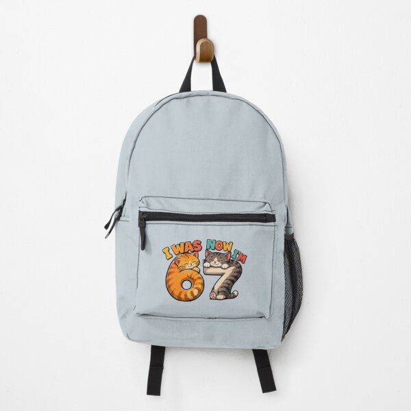 Item preview, I Was 6 Now I Am 7 birthday 6 7 six seven cat mom designed and sold by ArtDesignTp.
